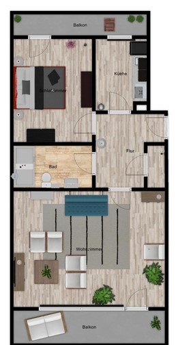 Erstbezug nach Renovierung – tolle Wohnung mit zwei Balkonen!